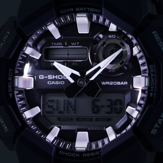 Reloj CASIO G-SHOCK GA010-1ADR Resina Negro Esfera 52mm 0
