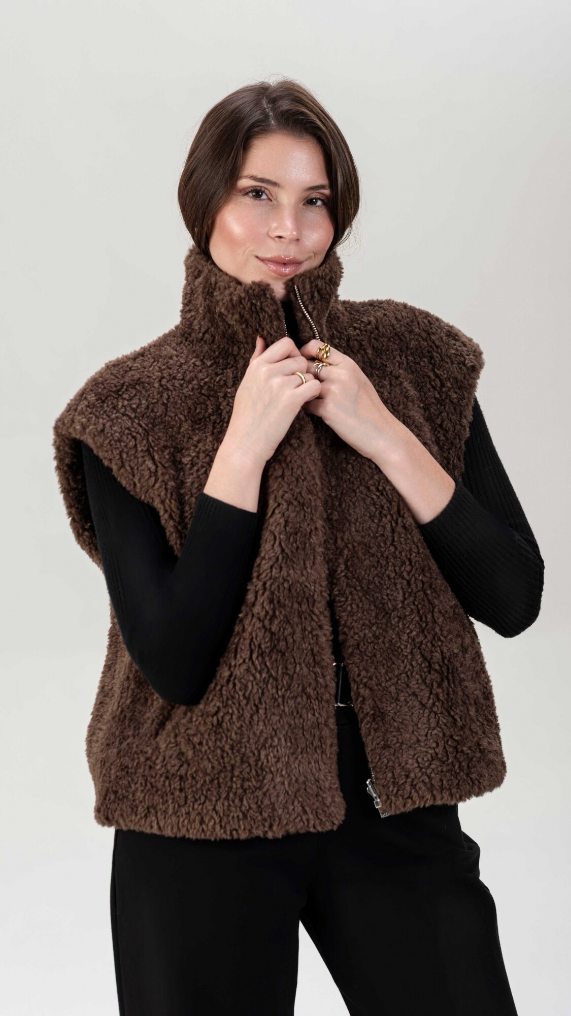 Chaleco Reversible Marena Marron
