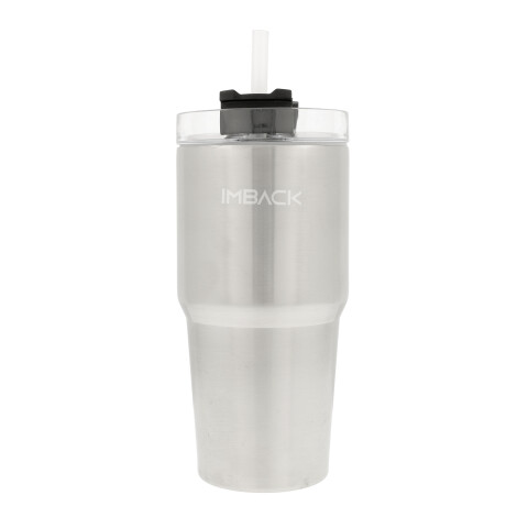 Vaso Termico Mug Termo Imback 592 Ml Acero Inoxidable Grande Con Tapa Y Bombilla Frio Calor Color Plateado Vaso Termico Mug Termo Imback 592 Ml Acero Inoxidable Grande Con Tapa Y Bombilla Frio Calor Color Plateado