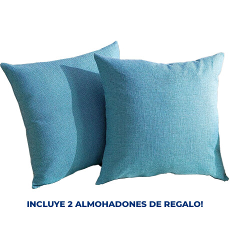 Hamaca De Jardín Exterior Con Toldo Para 3 Personas + 2 Almohadones Hog001009