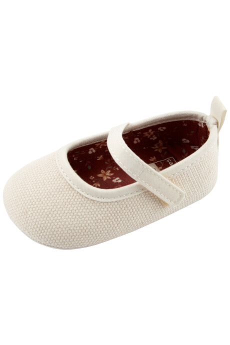 Guillerminas con velcro, blancas Sin color