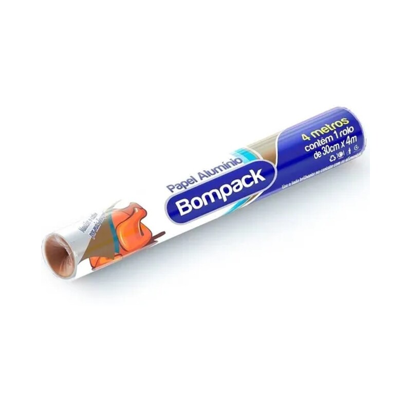 BOMPACK PAPEL ALUMINIO 30X 4MTS Bompack Papel Aluminio 30x 4mts