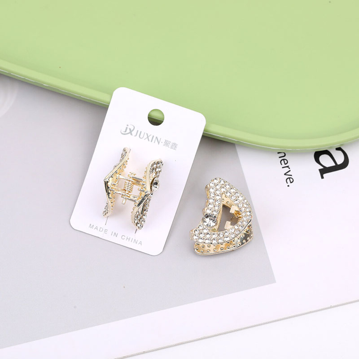 Pinzas beauty con brillantes y perlas para el cabello - Pinzas Beauty Con Brillantes Y Perlas Para El Cabello 