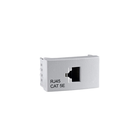 Mód. toma computación RJ45 cat. 5E blanco blister RO2018