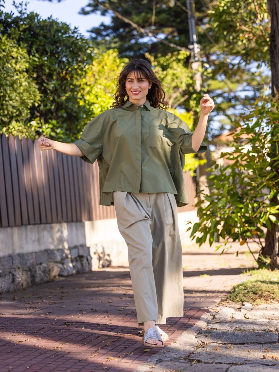 PANTALON ALGODON CELIS - CRUDO 