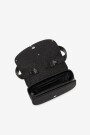 BOLSO 1DR TEJIDO BRILLANTE Negro