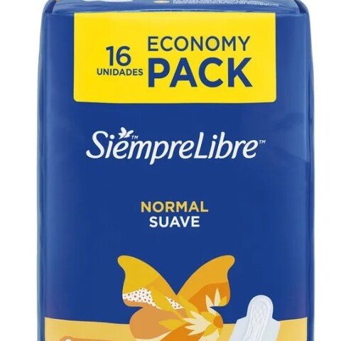 Toallas Femeninas Siempre Libre Normal Suave Con Alas X 16 Uni. Toallas Femeninas Siempre Libre Normal Suave Con Alas X 16 Uni.