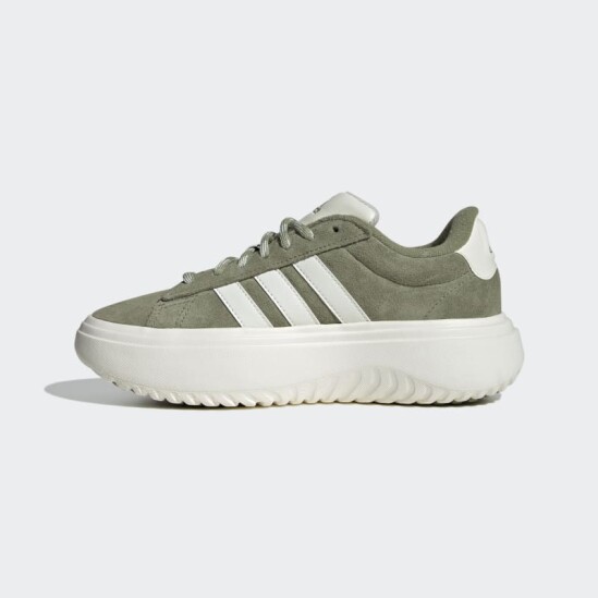 Championes Adidas Grand Court Platform Verde