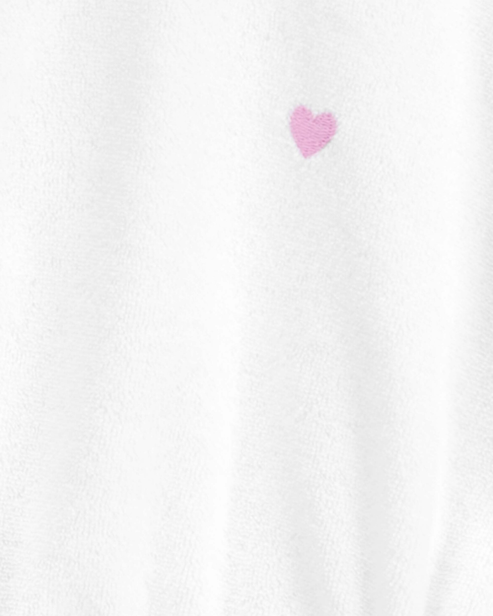 Bata de algodón terry, con capucha, blanca. Talles 3-24M Bata de algodón terry, con capucha, blanca. Talles 3-24M