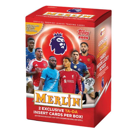 Topps Premier League Merlin 2026 - Value Box - 28 tarjetas Topps Premier League Merlin 2026 - Value Box - 28 tarjetas