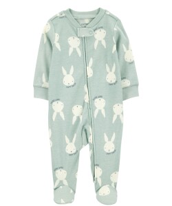 Pijama una pieza de algodón, con pie, diseño pascua Pijama una pieza de algodón, con pie, diseño pascua