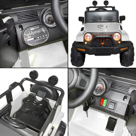 Auto Jeep Compact Batería C.remot Luz Música Español! Blanco