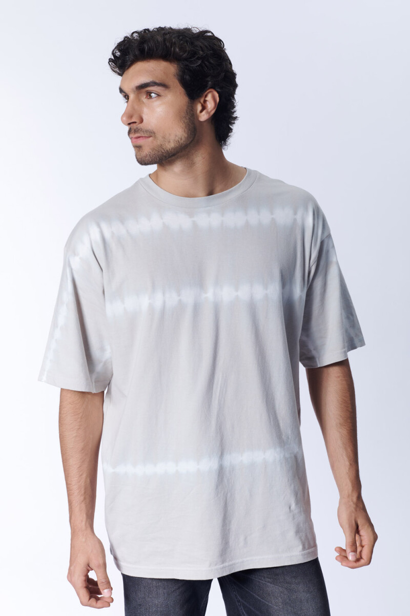 Remera tie dye Beige