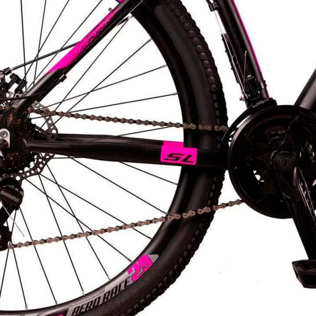 Bicicleta Montaña Dropp Rodado 29 Aluminio Cambios Shimano Negro Rosado