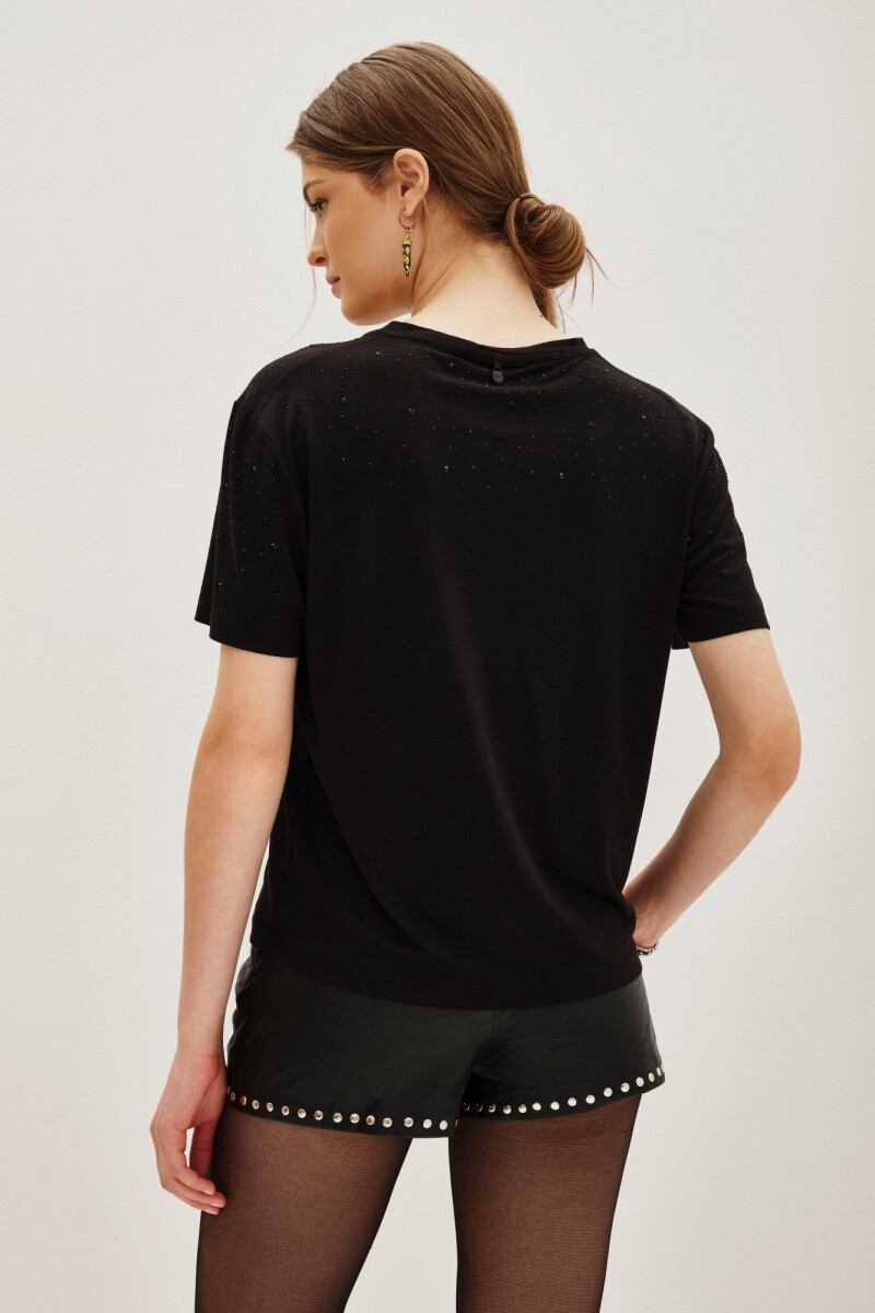 Remera Splash Negro