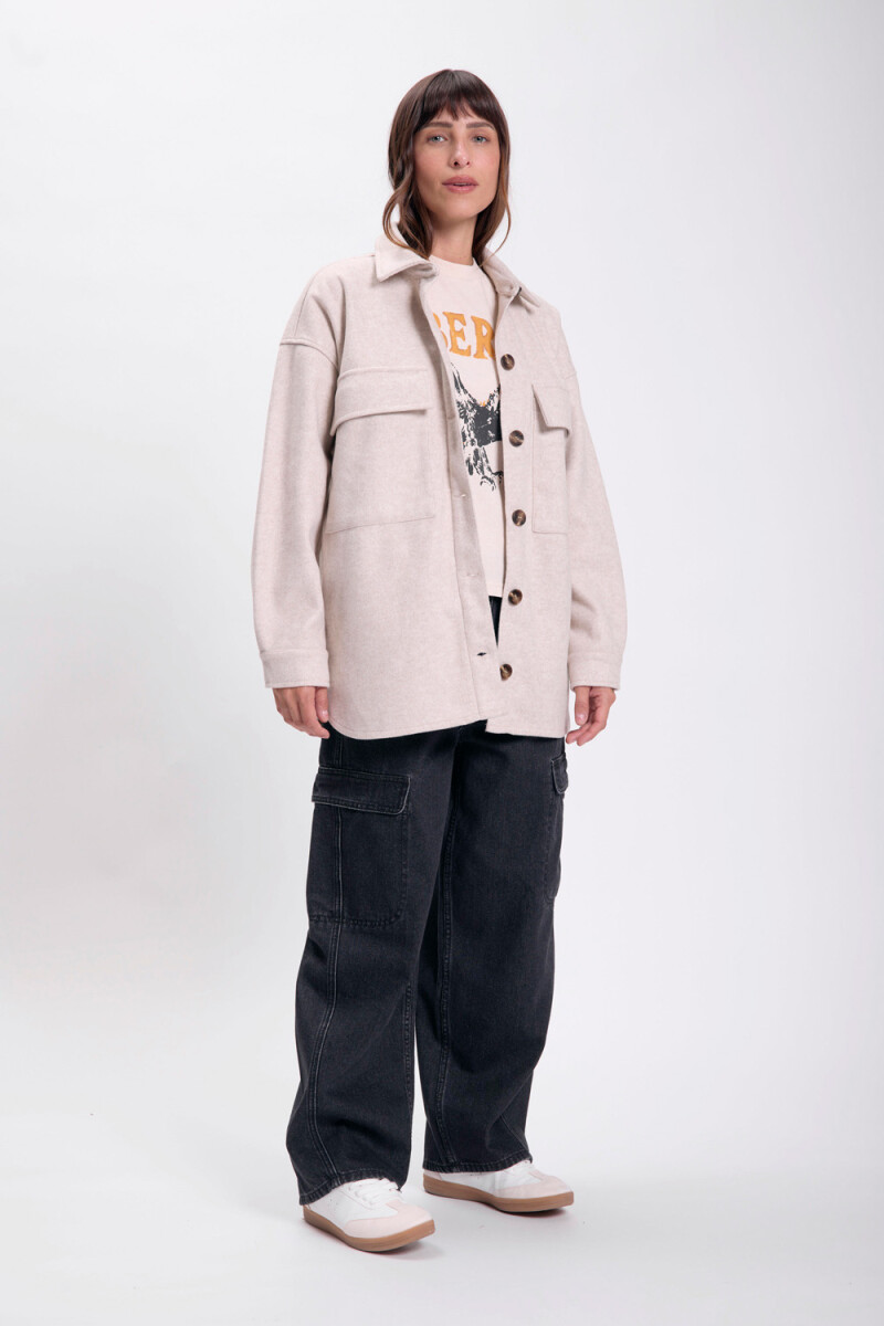 Sobrecamisa paño Beige
