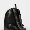Mochila Urban En Cuero Liso Satinado Negro