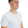 Muvem Men Plain V Neck T-Shirt Blanco