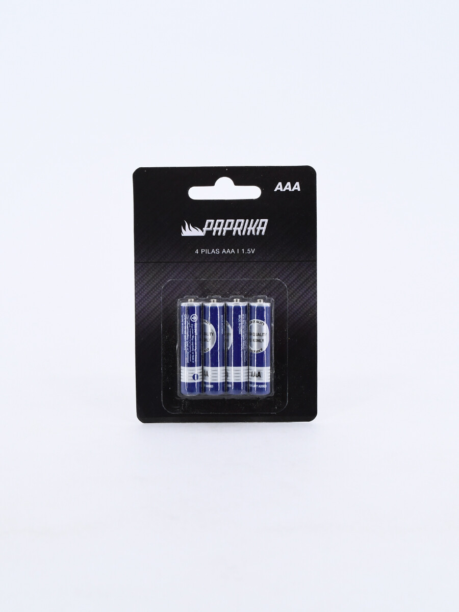 PILAS AAA PACK X4 - NEGRO 