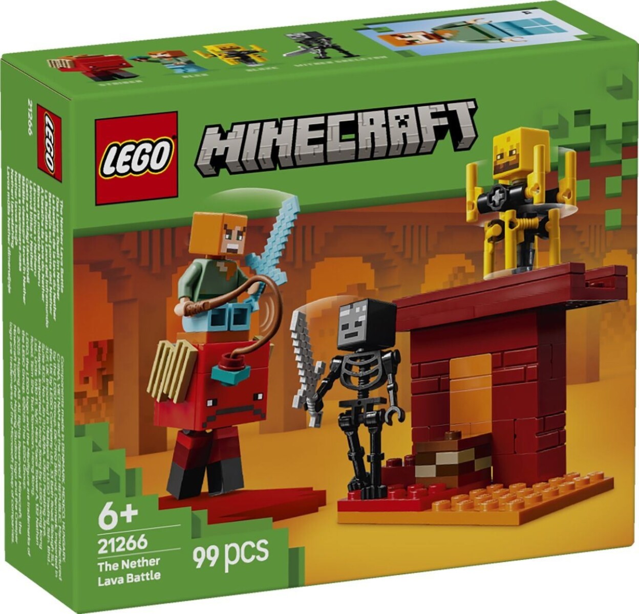 LEGO Minecraft 21266 La Batalla de Lava del Inframundo 