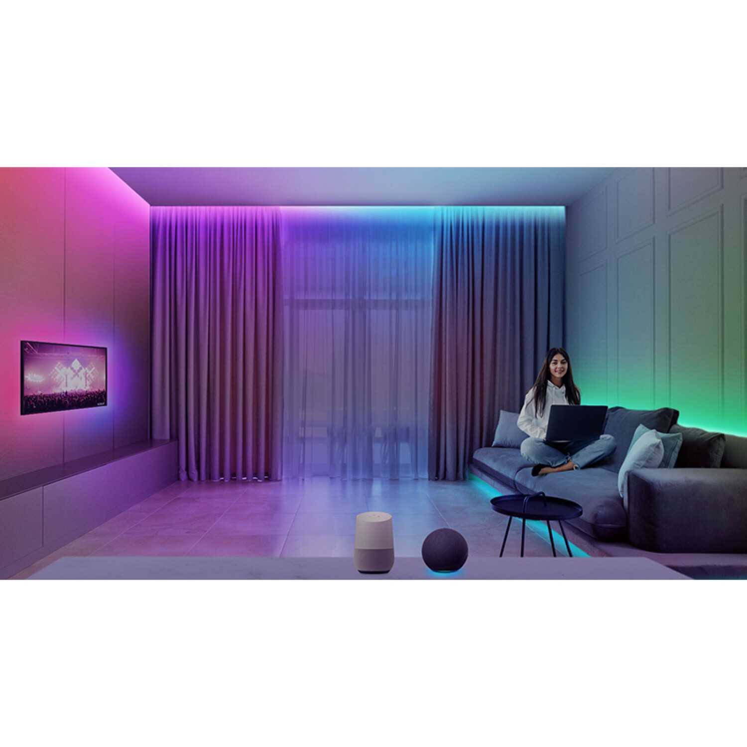 Kit Cinta tira LED WIFI RGBW 10W 5m IP65 SONOFF - SO0555 — Fivisa