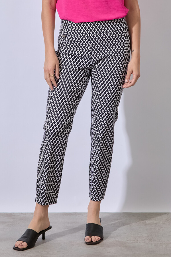 Pantalon Rombos AZUL/BLANCO