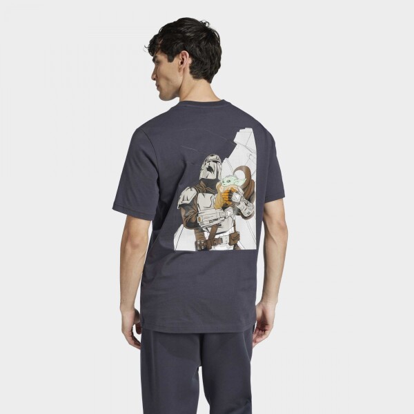 Remera Adidas x Star Wars Mandalorian Gris
