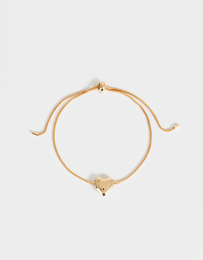 Pulseras Flexibles Con corazón Pulsera Flexible Con Corazón - Dorado