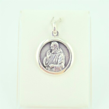 Medalla religiosa de plata 925, PADRE PIO Medalla religiosa de plata 925, PADRE PIO
