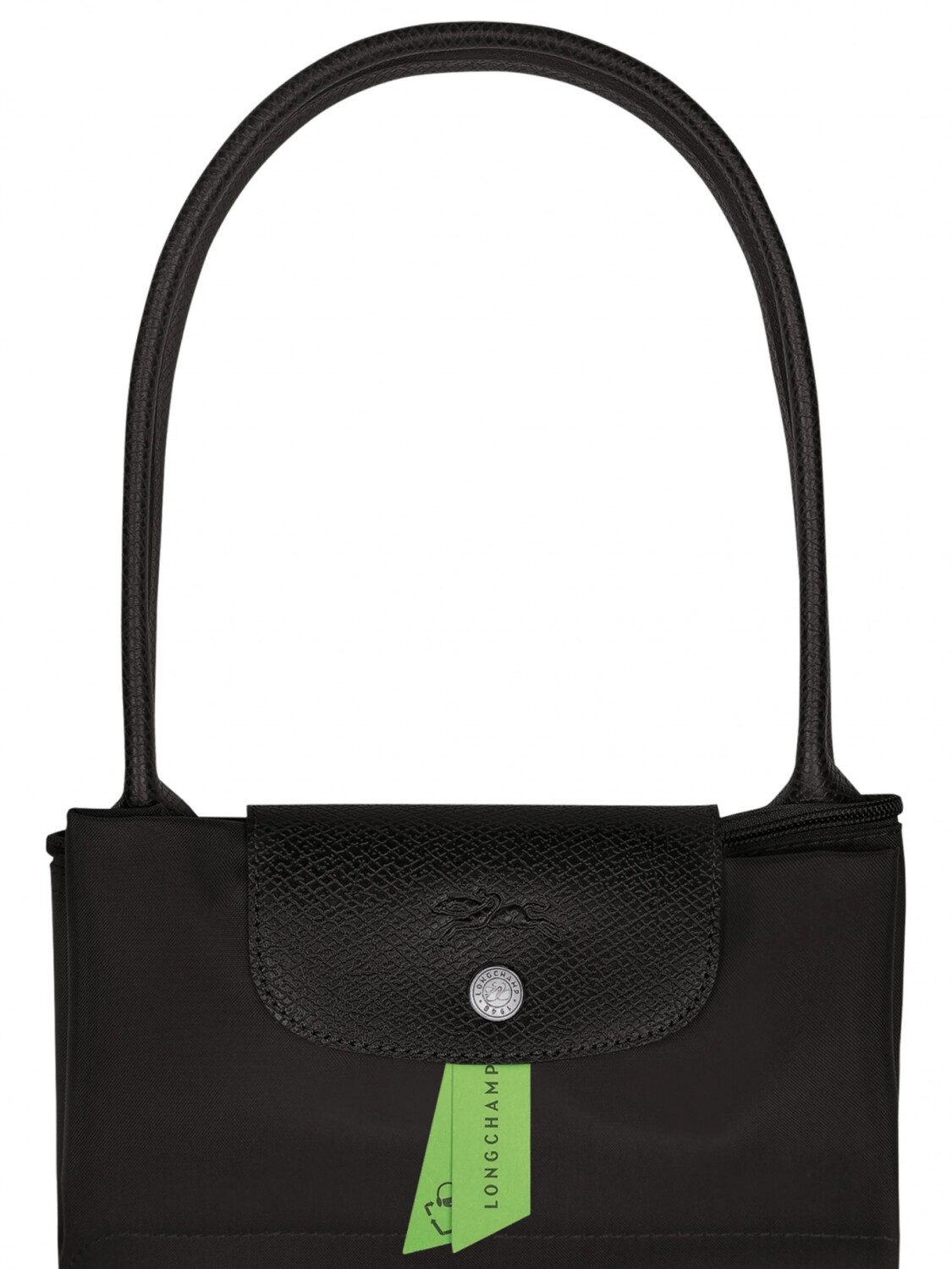 Longchamp -Cartera Longchamp plegable de nylon con cierre y asa larga, Le pliage L 0