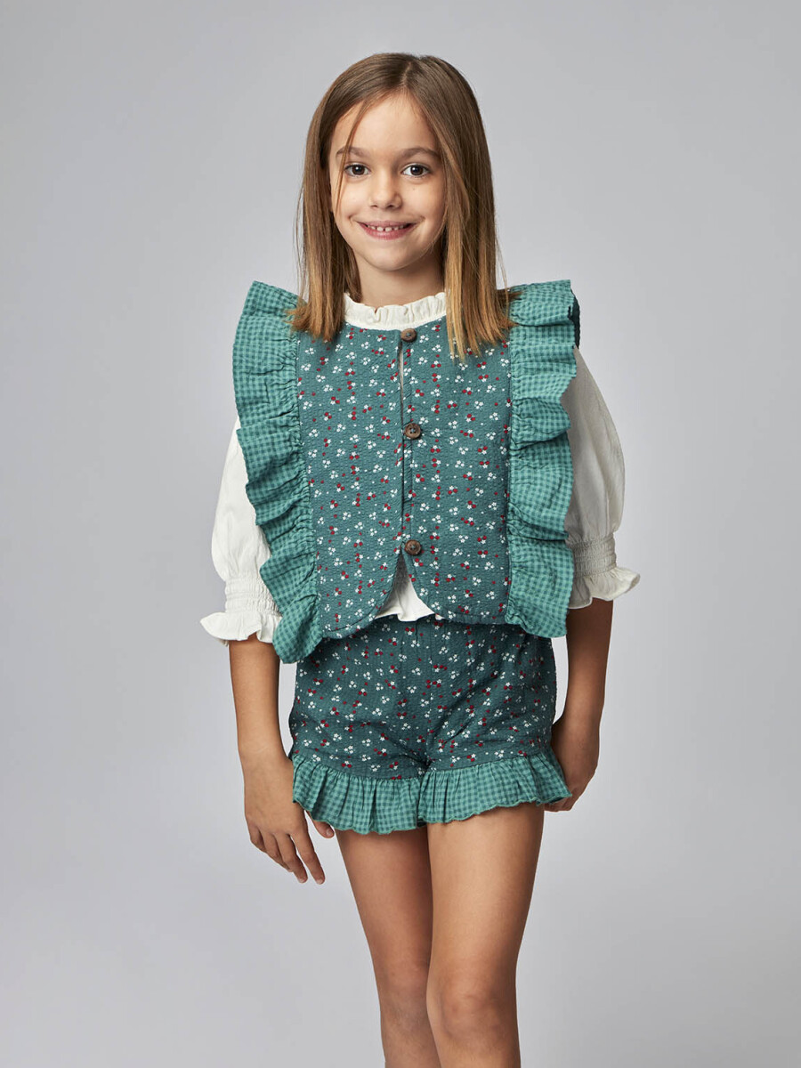 Chaleco Estampados Combinados Verde