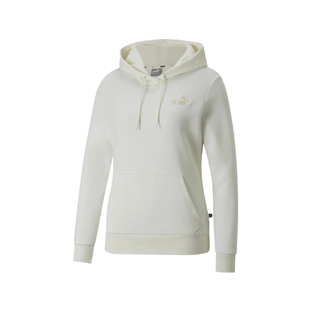 CANGURO PUMA ESS EMBROIDERY HOODIE - White 