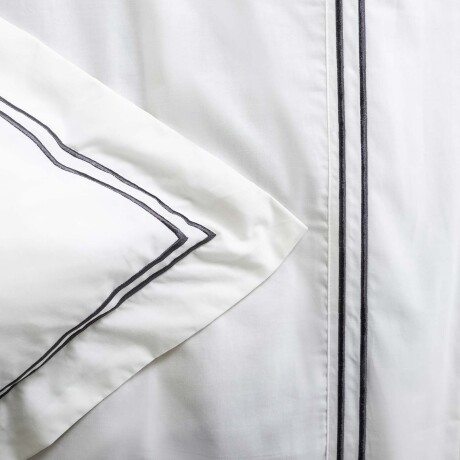 JUEGO DE SÁBANAS DOBLE FESTÓN KING ALGODON BLANCO 200H