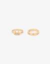 Sets Anillos Strass Set De Anillos - Dorado