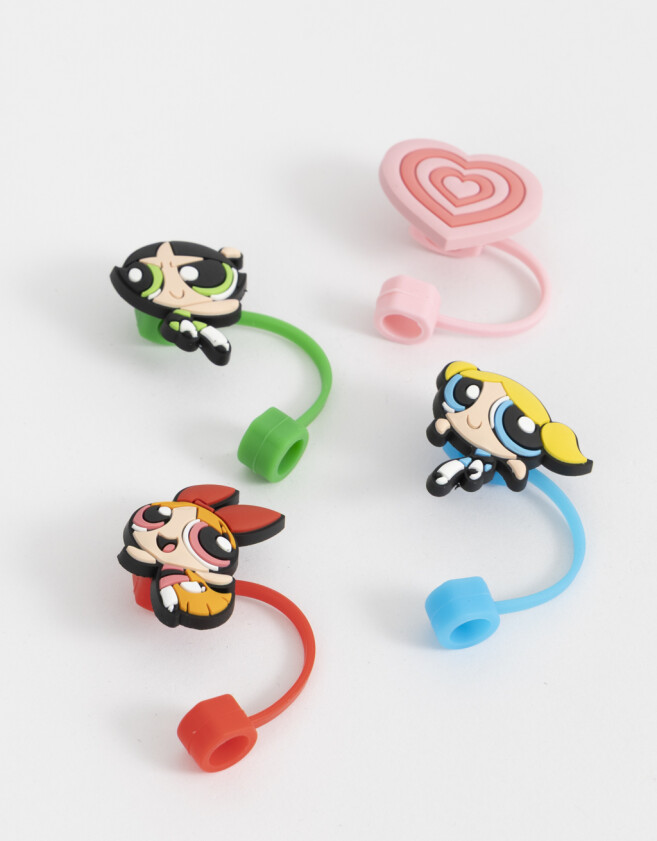 Rega Varios Set De Toppers De Silicona "chicas Superpoderosas" - Combinacion Multicolor