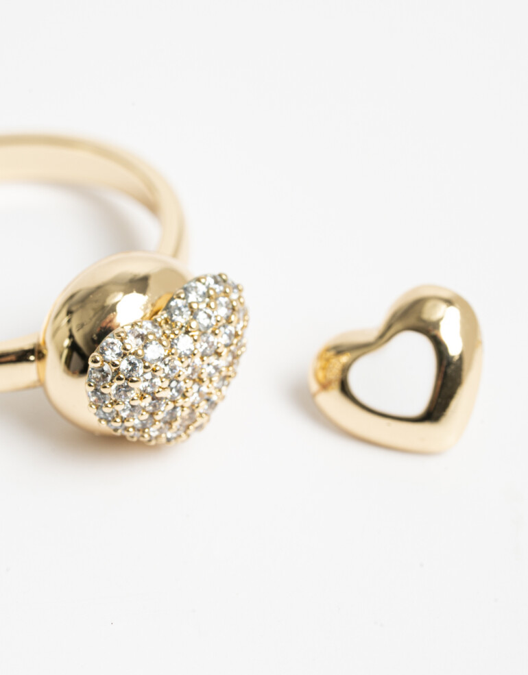 Anillos Chicos Day To Night Anillo Charm Day To Night - Dorado