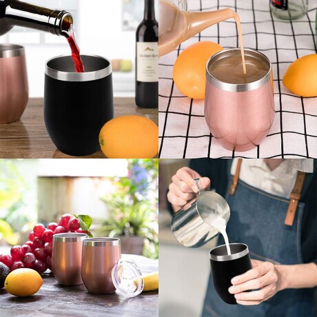 Mate en Acero Inox c/ Tapa Vaso Térmico Bebidas 240ml Comet Celeste