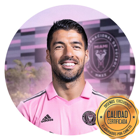 Lámina Inter Miami Suárez Red.