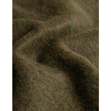 Bufanda Tejida Con Flecos Verde militar