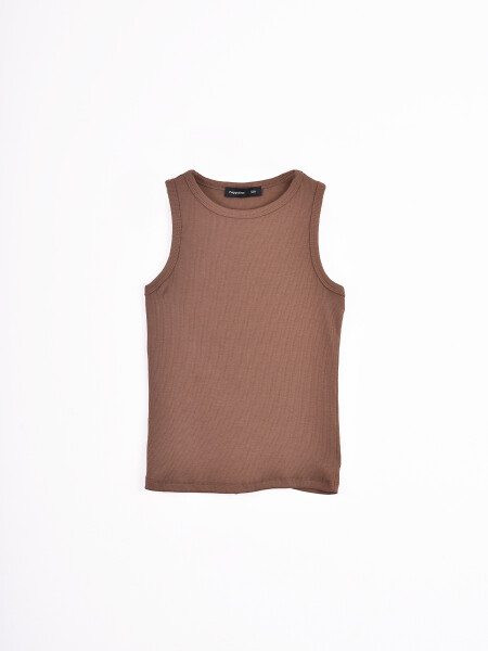 MUSCULOSA MARGARITA MARRON (V)