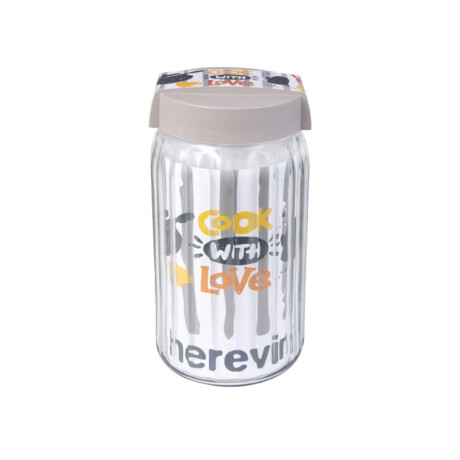 Frasco de vidrio herevin 1.7L linea Cook With Love Frasco de vidrio herevin 1.7L linea Cook With Love