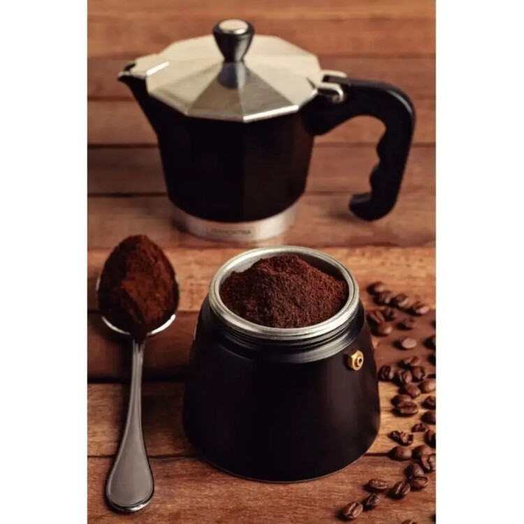 CAFETERA EXPRESSO ITALIANA TRAMONTINA 6 TAZAS 0,32LTS NEGRA CAFETERA EXPRESSO ITALIANA TRAMONTINA 6 TAZAS 0,32LTS NEGRA
