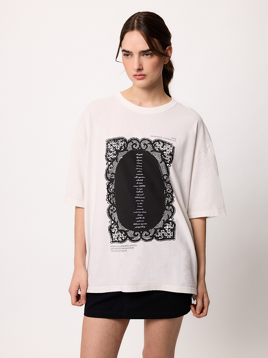 T-SHIRT M/C LOCALIDADES DIXIE Blanco