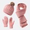 Set Abrigo Essential Winter Tres Piezas Adulto Rosa