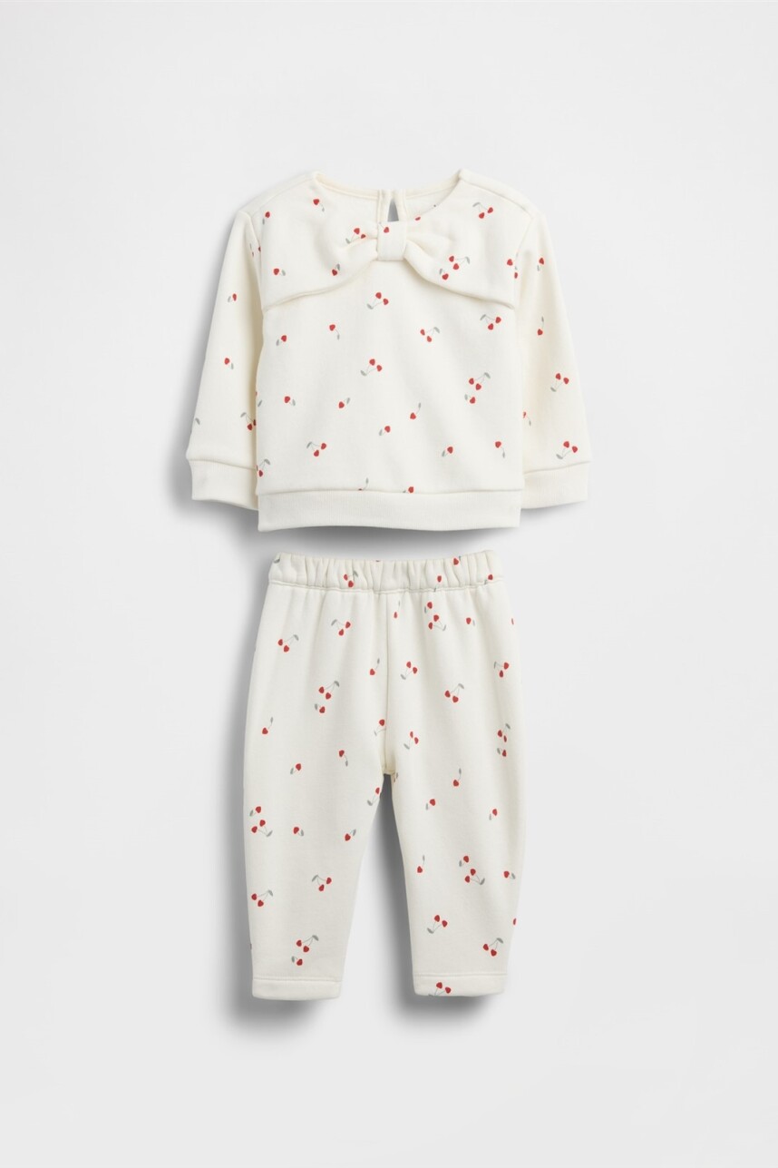 Set Saco Y Pantalón Bebé Ivory Frost