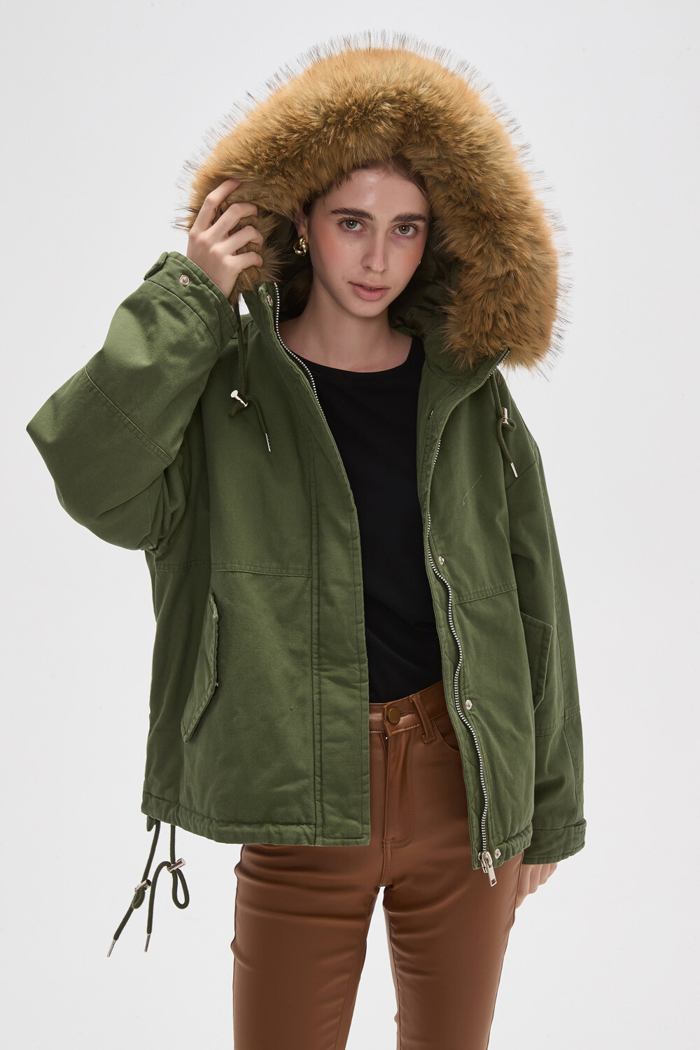 Campera Miren Verde Oliva Oscuro