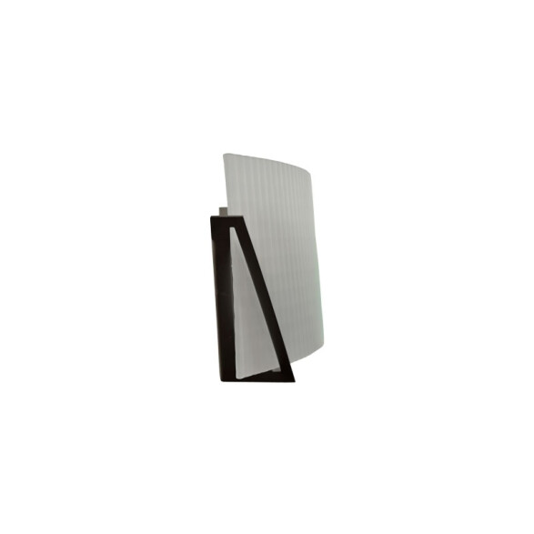 Aplique de pared, en acero blanco y vidrio satinado, para 2 PL-C 18W BK5029