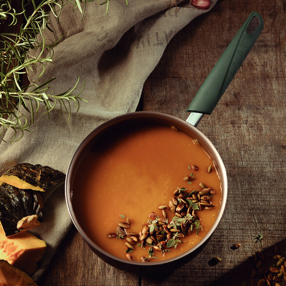 Olla color verde Ø 16cm. con mango "LYF" -TRAMONTINA TR5432