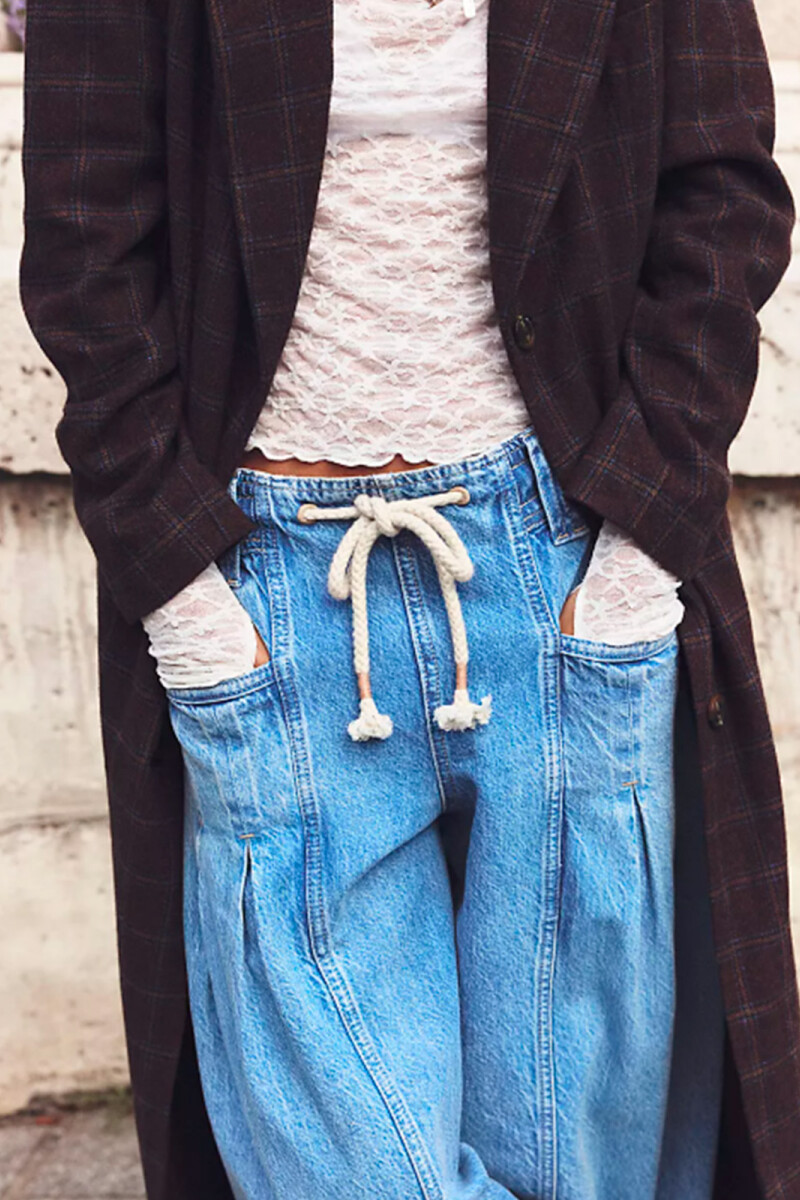 Pant Margo Wide Celeste