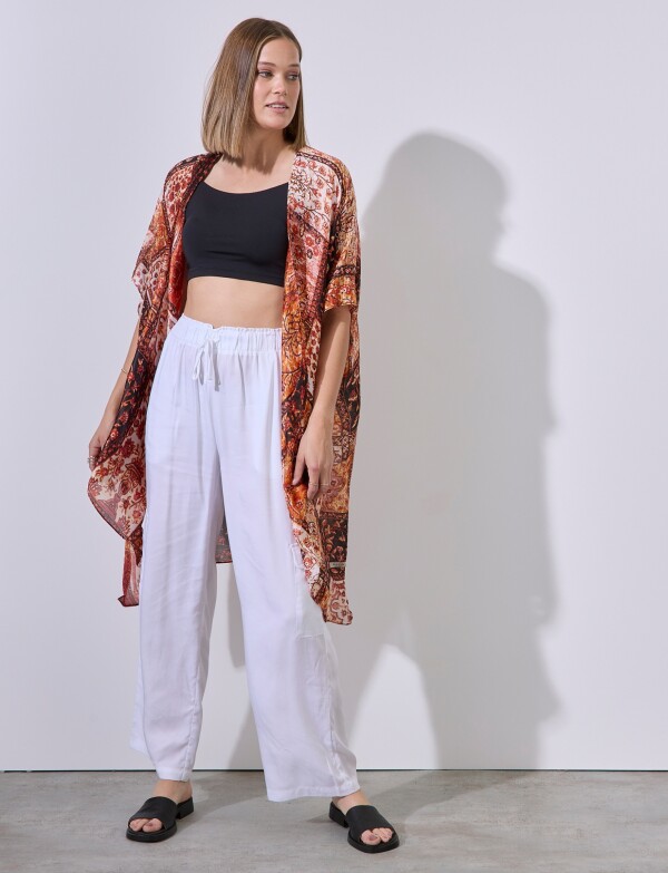 Kimono Print MULTI/ANARANJADO